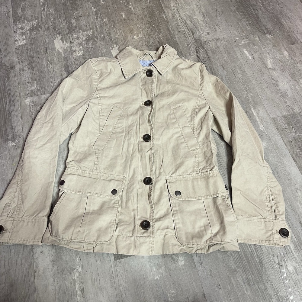 Gap Trenchcoat‎ Womens XS Tan Beige Cotton C-0066